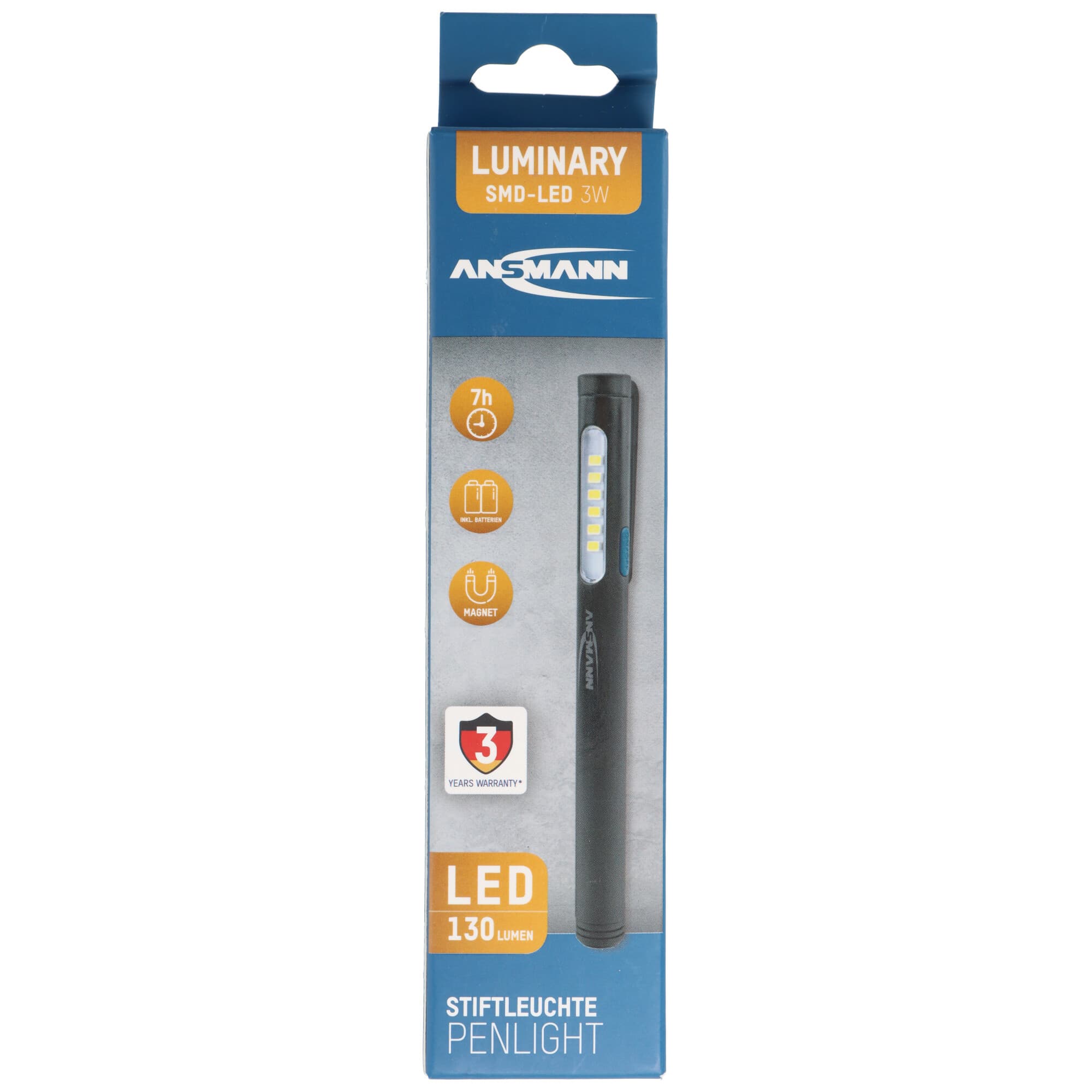 Stylo lumineux LED, le stylo lumineux PL130B fonctionne avec 2 piles alcalines AAA