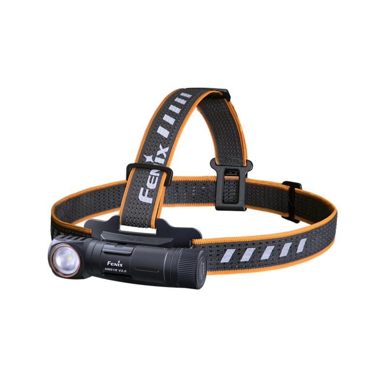 Lampe frontale LED Fenix HM61R V2.0 avec jusqu'à 1 600 lumens de luminosité, double source de lumière, utilisation 3 en 1, avec batterie Li-Ion
