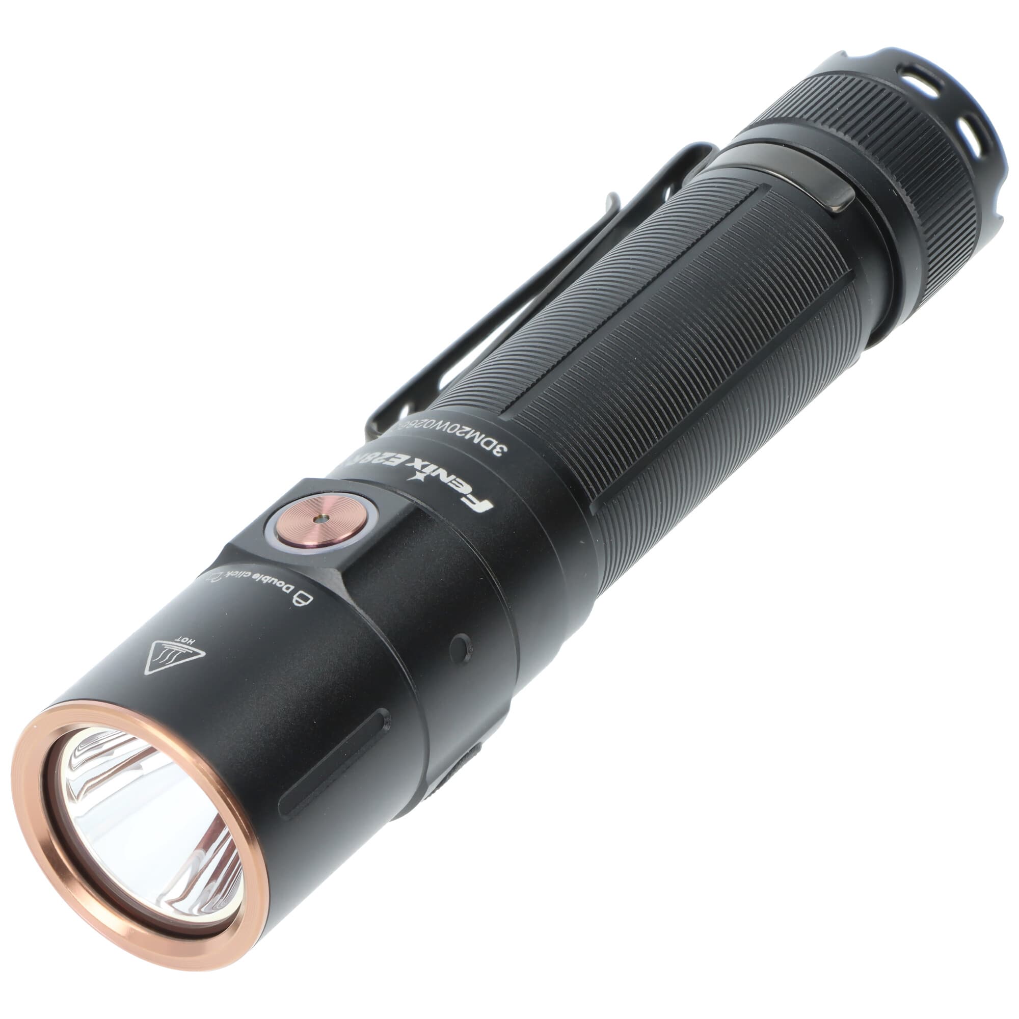 Lampe de poche LED Fenix E28R V2.0, 1 700 lumens maximum, commandée par un seul interrupteur, avec batterie ARB-L18-3400 18650