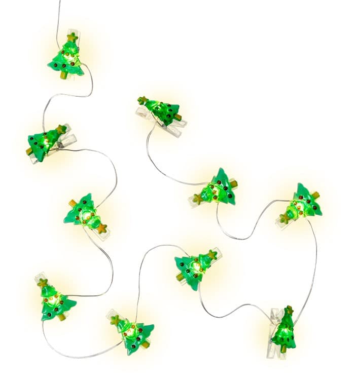 Guirlande lumineuse clip photo Goobay 10 LED "Sapin de Noël"