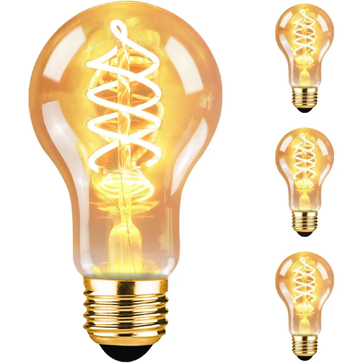 Zmh pack de 3 ampoules LED vintage E27