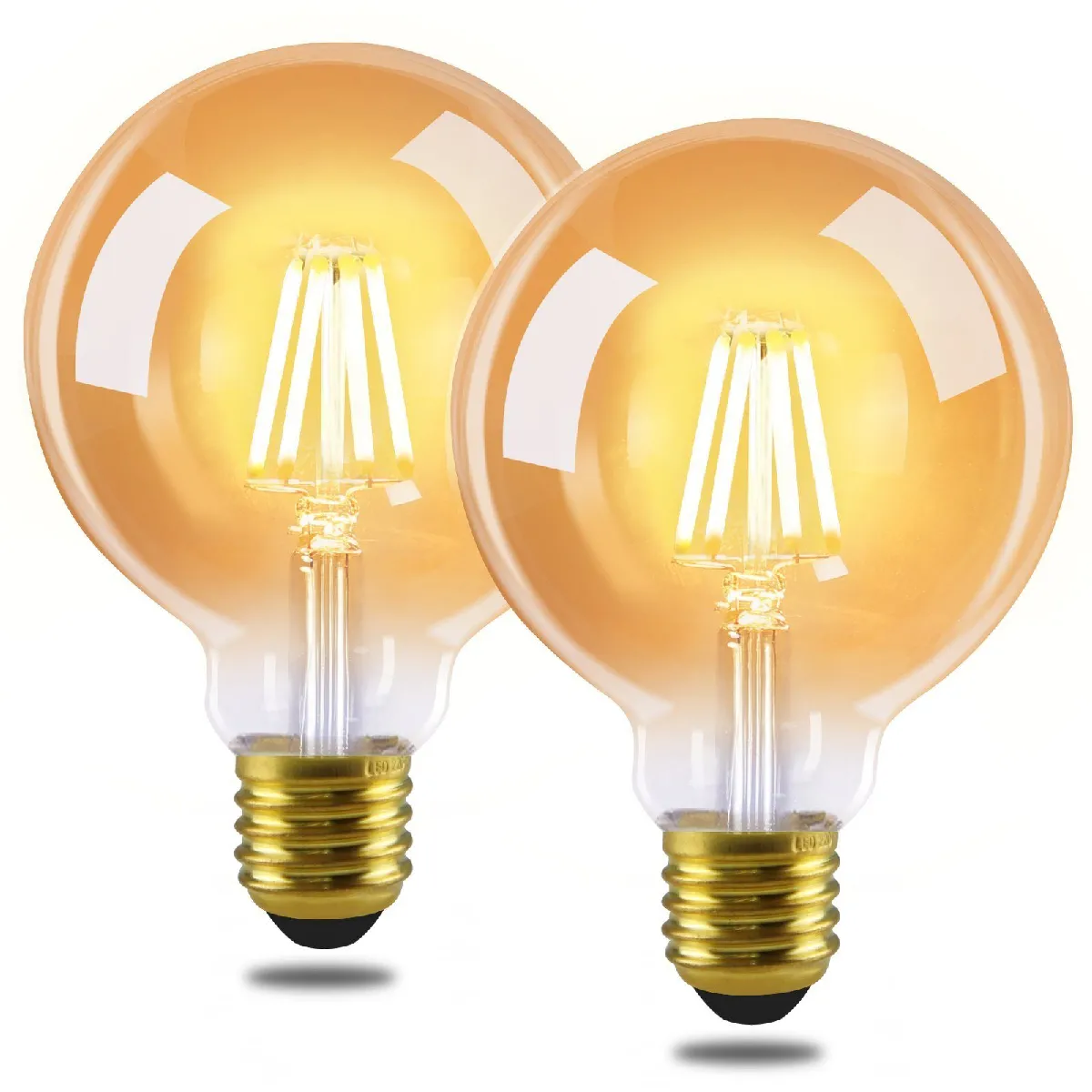 Zmh Ampoule LED Edison vintage G80 E27