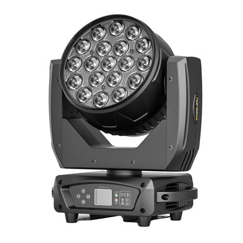 Lumière à tête mobile, mélange de couleurs RGBW, options de contrôle DMX, noir, Prise EU